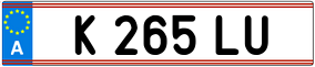 Trailer License Plate